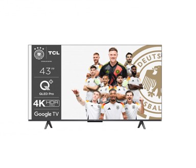 TCL TV 43T7B, QLED 4K UHD Google TV, 43"